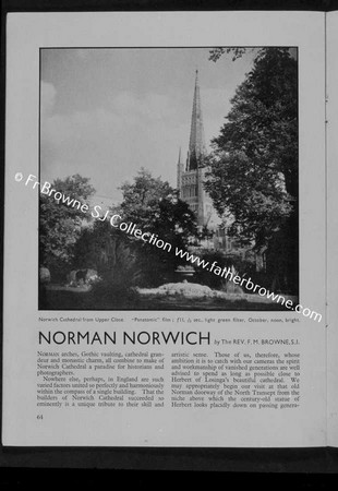 KODAK MAGAZINE ARTICLE ON NORWICH CATHEDRAL